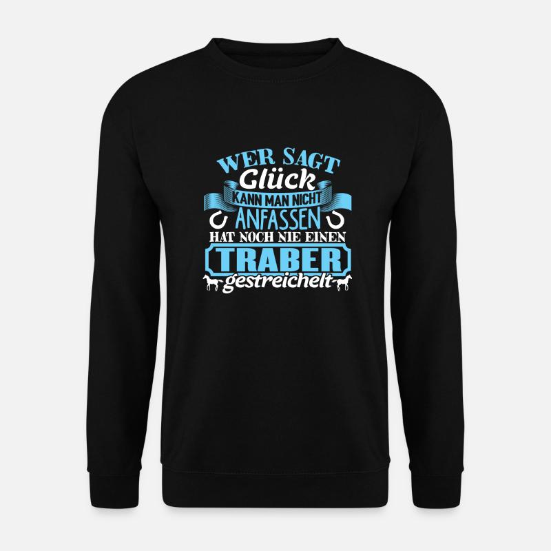 TRABER - Glück zum anfassen - Unisex Pullover - Schwarz