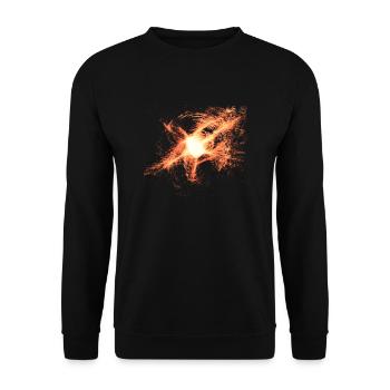 Explosion - Unisex Pullover - Schwarz - Vorne - Alina (178cm) & Michal (187cm)