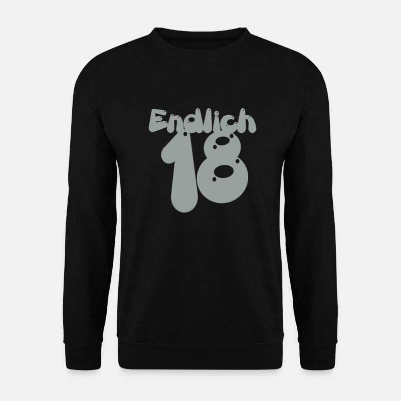 Endlich 18! - Unisex Pullover - Schwarz