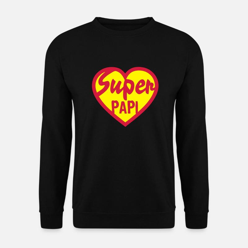 herz großen Großvater - Unisex Pullover - Schwarz