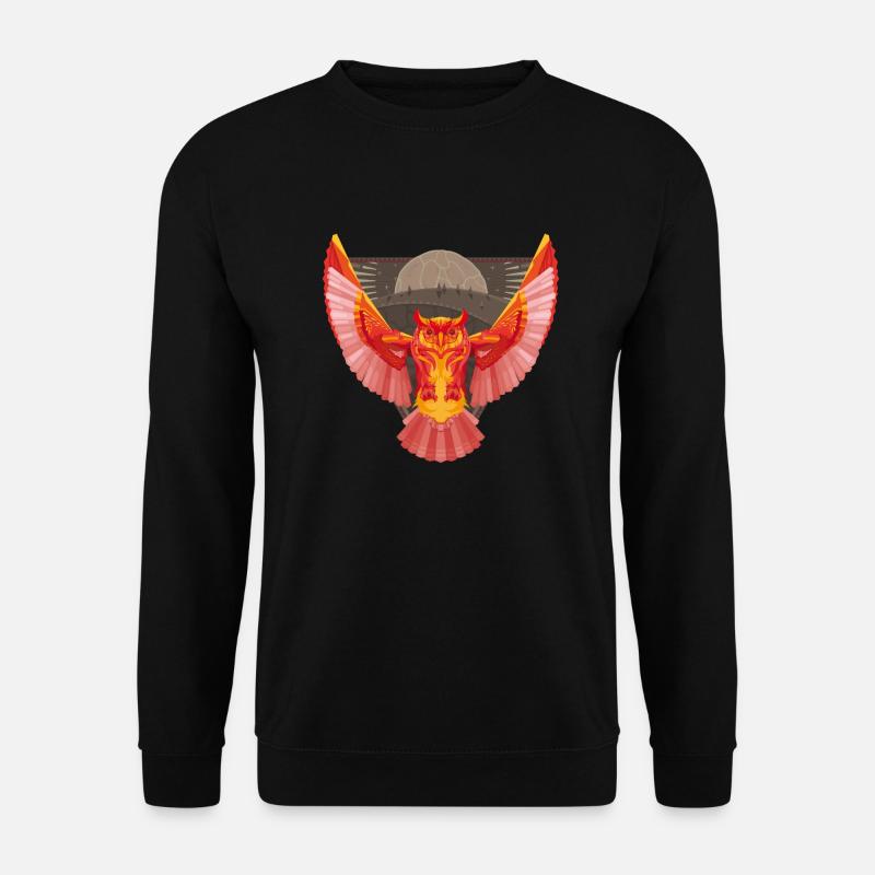 Epische Eule - Unisex Pullover - Schwarz