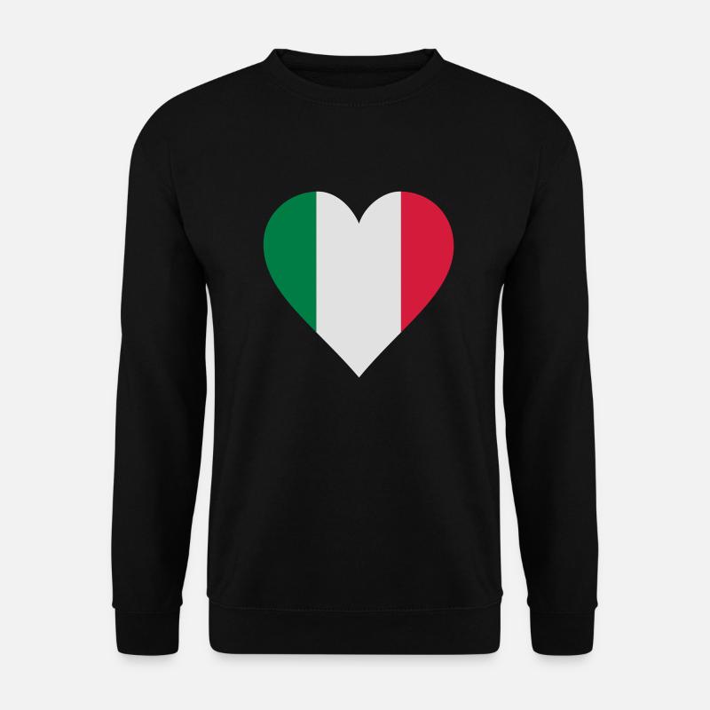italien herz - Unisex Pullover - Schwarz