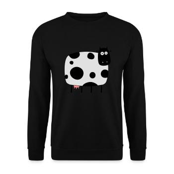 Kuh - Sweat-shirt Unisexe - noir - Devant - Alina (178cm) & Michal (187cm)
