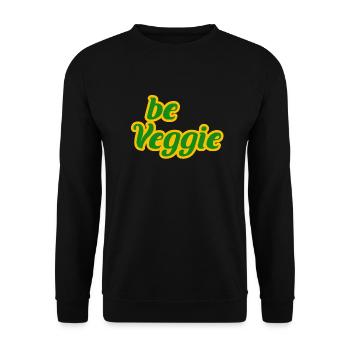 Vegan, Veggie, Veggi, Fruits, Vegetables, Geschennk - Unisex Sweatshirt - black - Front - Alina (178cm) & Michal (187cm)