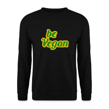 Vegan Veggie Veggi Fruit Vegetable Plants Gift - Unisex Sweatshirt - black - Front - Alina (178cm) & Michal (187cm)