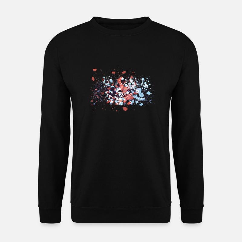 Farbspritzen Graffiti - Unisex Pullover - Schwarz