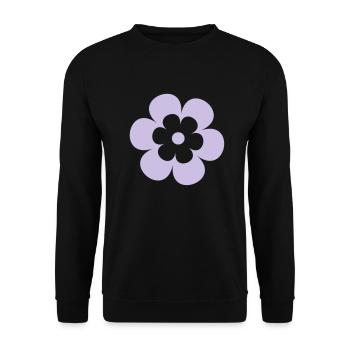 Spring_flower - Unisex Pullover - Schwarz - Vorne - Alina (178cm) & Michal (187cm)
