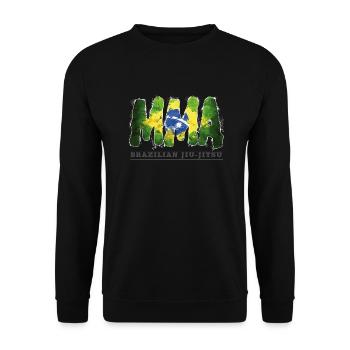 mma brazil - Sweat-shirt Unisexe - noir - Devant - Alina (178cm) & Michal (187cm)