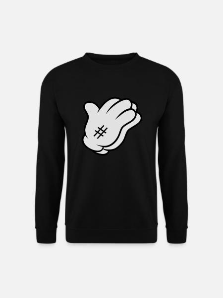 Comic Hand Pray - Unisex Sweatshirt - black
