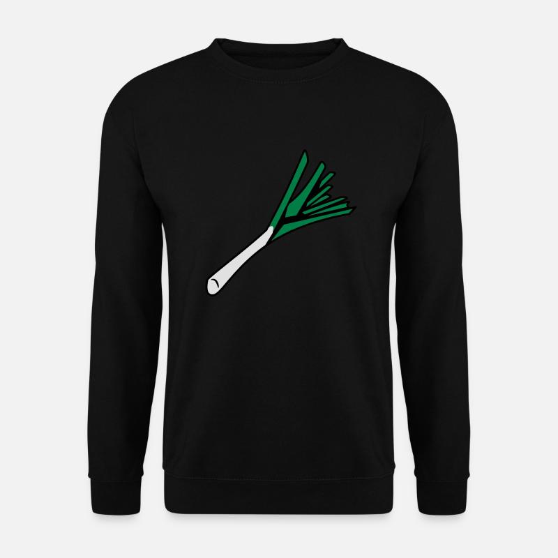 Vegetable Leek nature garden - Unisex Sweatshirt - black