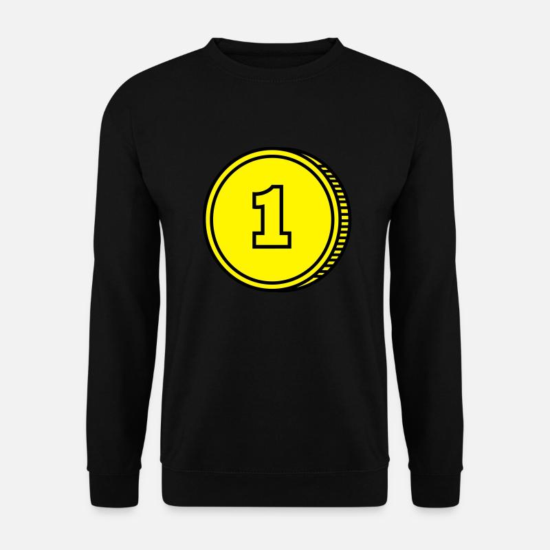 Münze - Unisex Pullover - Schwarz