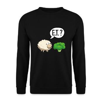 Sheep ET - Unisex Sweatshirt - black - Front - Alina (178cm) & Michal (187cm)