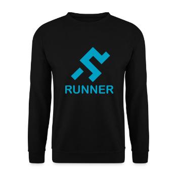 Coureur - Sweat-shirt Unisexe - noir - Devant - Alina (178cm) & Michal (187cm)