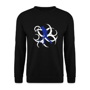 Hockeygirl - Unisex Sweatshirt - black - Front - Alina (178cm) & Michal (187cm)