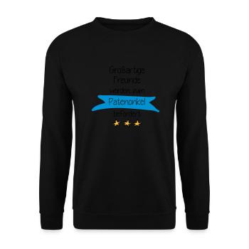 Großartige Freunde - Unisex Pullover - Schwarz - Vorne - Alina (178cm) & Michal (187cm)
