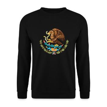 mexico_coat_of_arms - Sweat-shirt Unisexe - noir - Devant - Alina (178cm) & Michal (187cm)