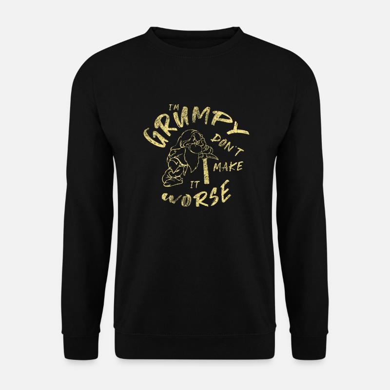 Grumpy dwarf - grumpy dwarf - Unisex Sweatshirt - black