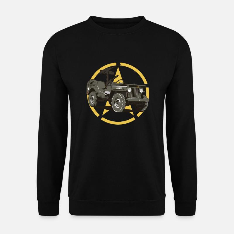 Offroad-Militärfahrzeug - Unisex Pullover - Schwarz
