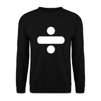 Icône mathématique partagée - Sweat-shirt Unisexe - noir - Devant - Alina (178cm) & Michal (187cm)