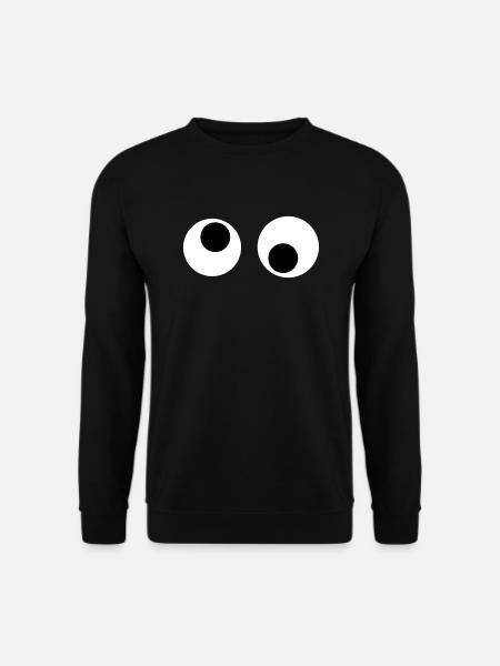 Augen - Unisex Pullover - Schwarz