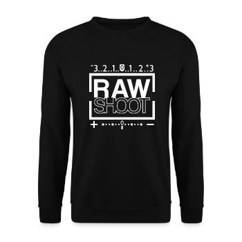 RAWSHOOT - Sweat-shirt Unisexe - noir - Devant - Alina (178cm) & Michal (187cm)