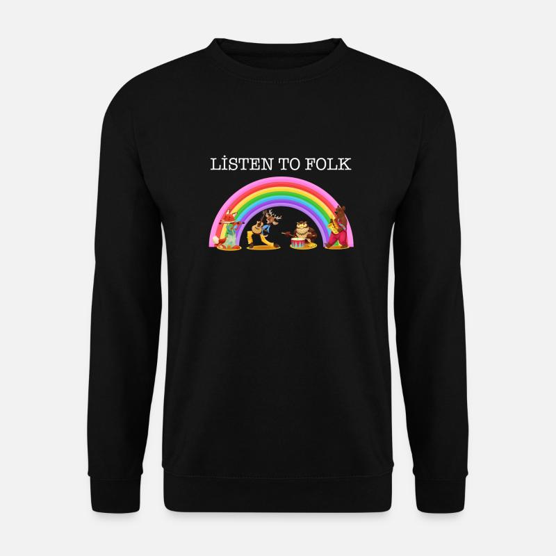 Hören Sie Folk - Unisex Pullover - Schwarz