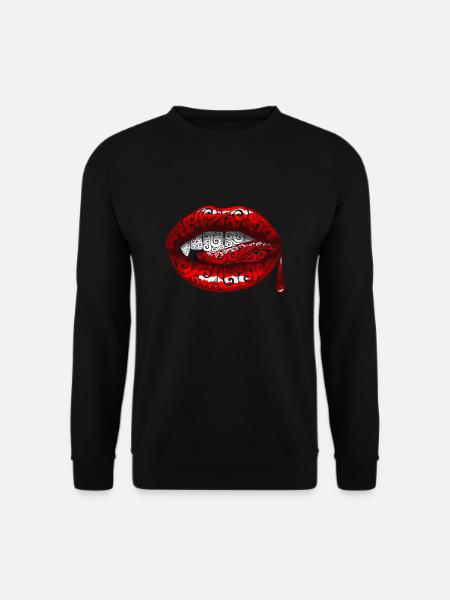 Swirly Fangs - Unisex Sweatshirt - black