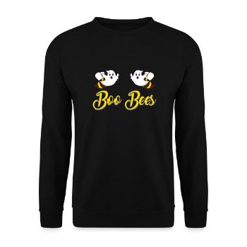 Boo Bees - Sweat-shirt Unisexe - noir - Devant - Alina (178cm) & Michal (187cm)