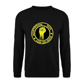 L’âme du Nord garde la foi - Sweat-shirt Unisexe - noir - Devant - Alina (178cm) & Michal (187cm)