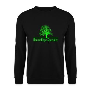 Baumpflege - Unisex Pullover - Schwarz - Vorne - Alina (178cm) & Michal (187cm)