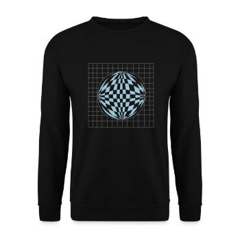 Boule 3D - Sweat-shirt Unisexe - noir - Devant - Alina (178cm) & Michal (187cm)