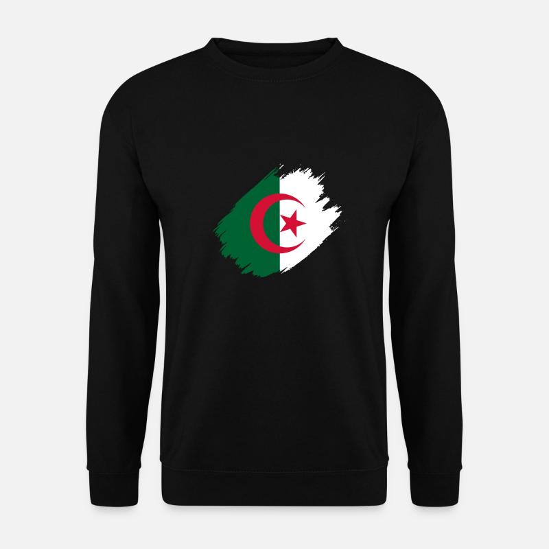 Flagge von Algerien - Unisex Pullover - Schwarz