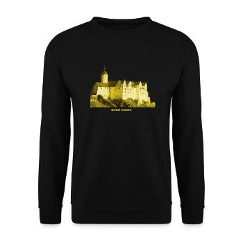 Ranis Burg Thüringen Museum - Unisex Sweatshirt - black - Front - Alina (178cm) & Michal (187cm)