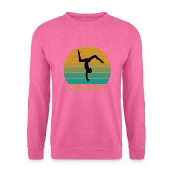 Gym spirit - Sweat-shirt Unisexe - rose - Devant