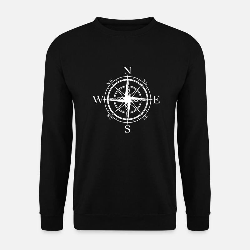 Kompass - Unisex Pullover - Schwarz