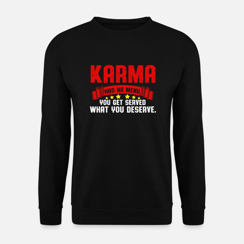 Karma - Unisex Pullover - Schwarz
