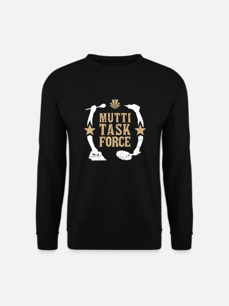 Mutter Multitasking Haushalt Mama Muttitasking - Unisex Pullover - Schwarz