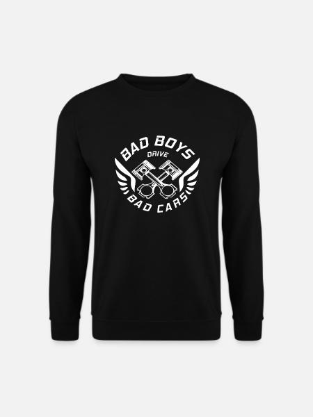 V8 Motor Engine US Car Muscle Car Hubraum 5 Liter - Unisex Pullover - Schwarz