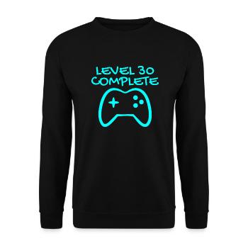 30 anniversaire Niveau 30 Complete - Sweat-shirt Unisexe - noir - Devant - Alina (178cm) & Michal (187cm)