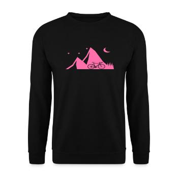 Vélo VTT VTT montagne cycliste - Sweat-shirt Unisexe - noir - Devant - Alina (178cm) & Michal (187cm)