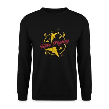 Kite - Unisex Sweatshirt - black - Front - Alina (178cm) & Michal (187cm)