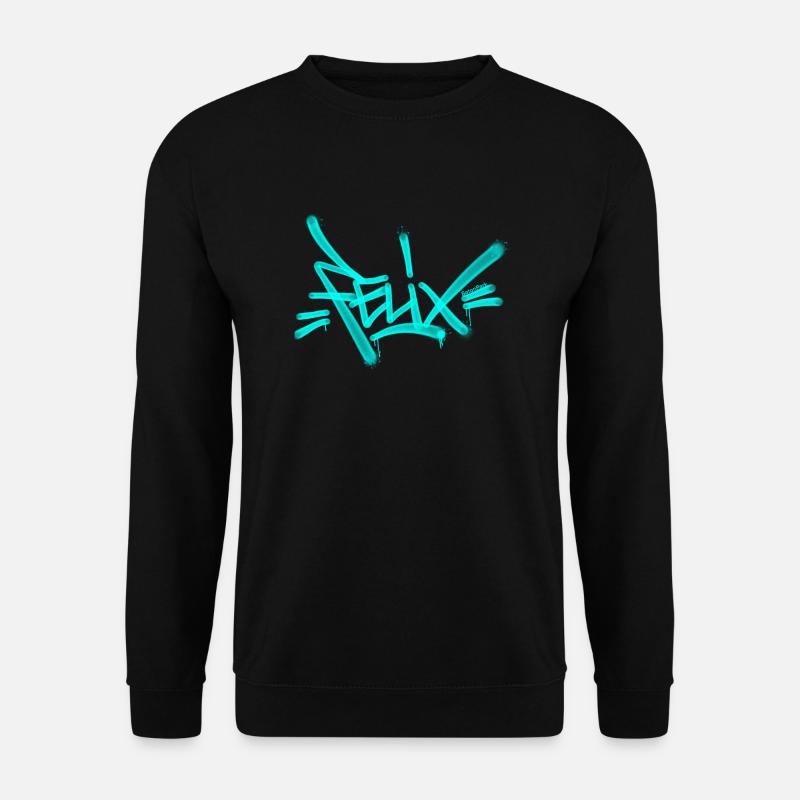 Felix Graffiti Nom - Sweat-shirt Unisexe - noir