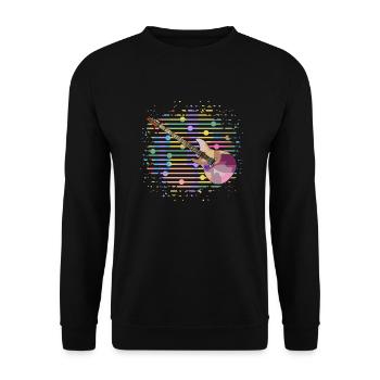 Gitarre - Unisex Pullover - Schwarz - Vorne - Alina (178cm) & Michal (187cm)