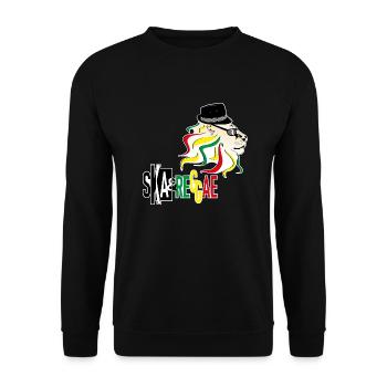 Ska & Reggae - Unisex Sweatshirt - black - Front - Alina (178cm) & Michal (187cm)
