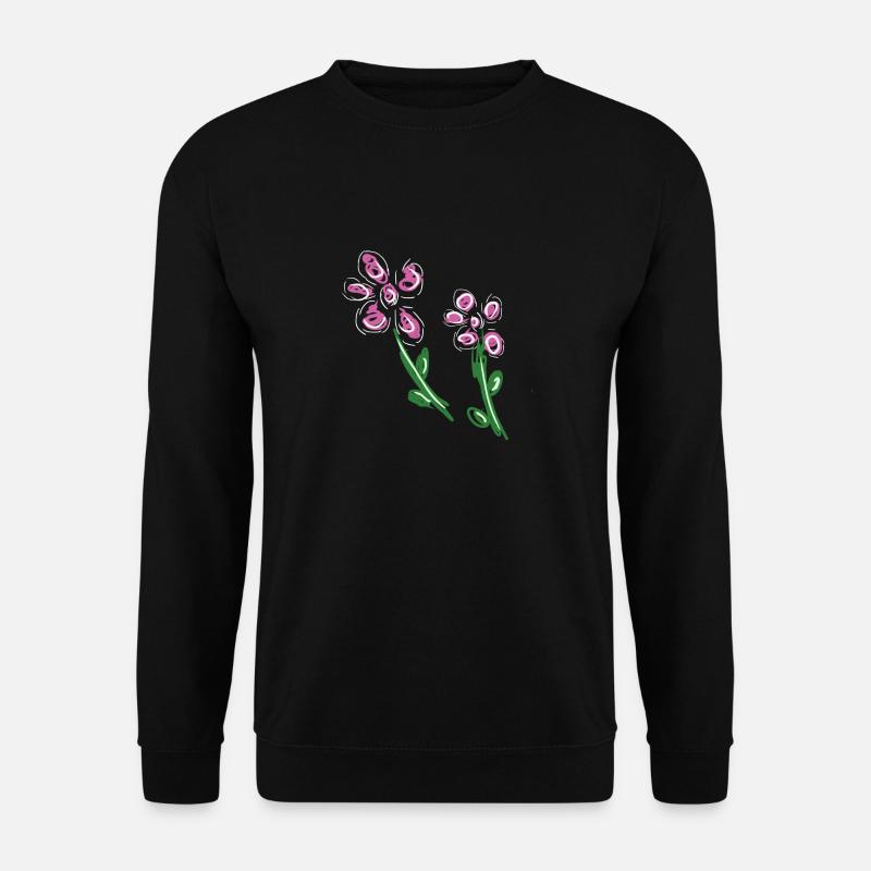 fleurs fleur - Sweat-shirt Unisexe - noir