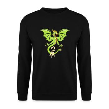 BASLER BASILISK mit BASLER STAB - Unisex Pullover - Schwarz - Vorne - Alina (178cm) & Michal (187cm)