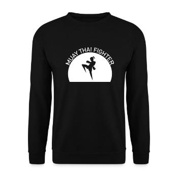 Boxing Fighting Muay Thai - Unisex Pullover - Schwarz - Vorne - Alina (178cm) & Michal (187cm)