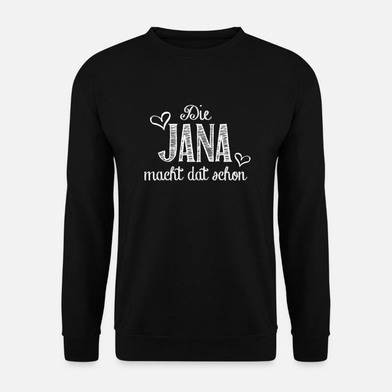 jana - Unisex Pullover - Schwarz