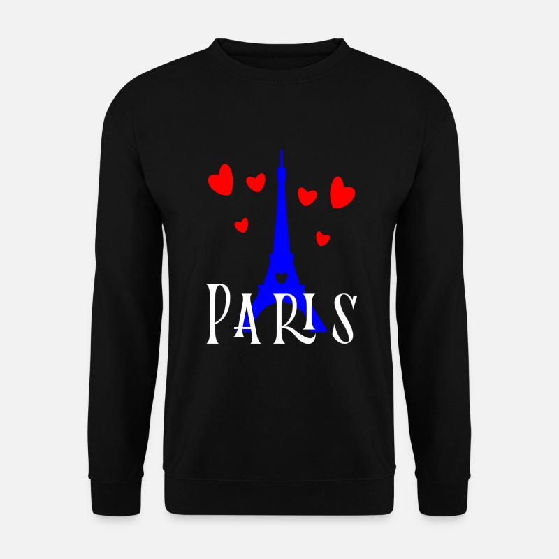 Paris,Eiffel Tower,France - Unisex Sweatshirt - black