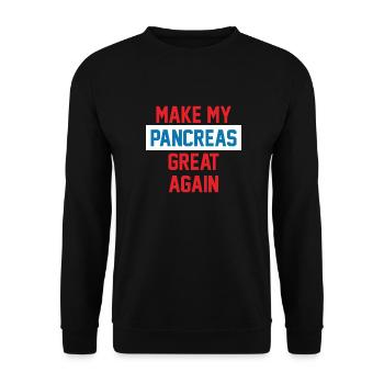 RENDRE MON PANCRÉAS À NOUVEAU GRAND - Sweat-shirt Unisexe - noir - Devant - Alina (178cm) & Michal (187cm)